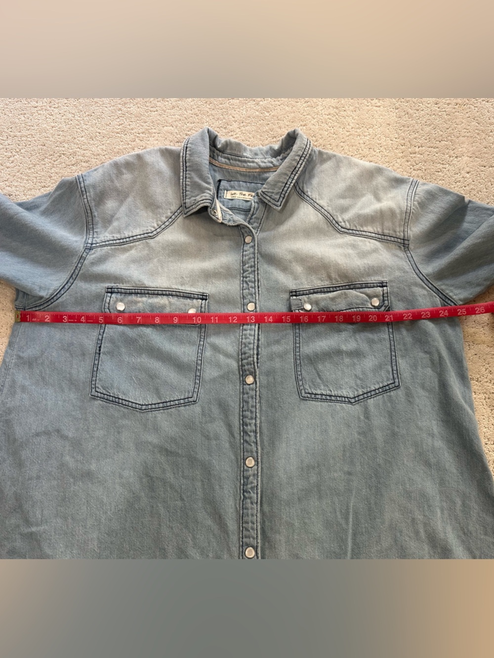Free People We The Free Westward Bound Shirt L - Picture 4 of 11